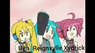 Triple baka by hatsune miku but its vtuber name Bea Reignxylle amp Xydrick [upl. by Alaric]