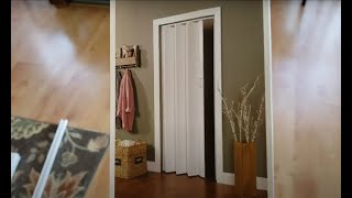 How to Install a folding\accordion door step by step [upl. by Trilbi931]