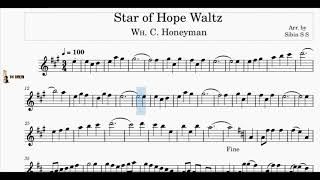 Star of Hope WaltsViolin l Metronome 6080100120 BPM Honeyman Tutor l V4 Violin [upl. by Lucier]