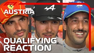 Drivers React After Qualifying  2024 Austrian Grand Prix [upl. by Atillertse]