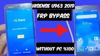 Hisense U963 FRP  Remove Google Account  Remove Gmail 2024 Without PC [upl. by Ahsiened]