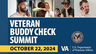 Department of Veterans Affairs 2024 Veteran Buddy Check Summit [upl. by Bogosian]