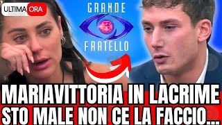 🔴 GF SHOCK MARIAVITTORIA IN LACRIME quotSTO MALE NON CE LA FACCIOquot FAN SCONVOLTI [upl. by Ethban328]