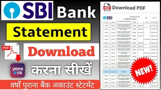 SBI bank Statement kaise nikale  Sbi account statement download sbi bank statement download in pdf [upl. by Ludba]