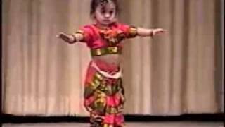 Vinainis Dance Performance  1 year Old Bharata Natyam Most popular Indian Dance [upl. by Mahseh]