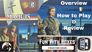 MAQUIS Solo Board Game 2nd Edition  Overview How to Play and Review  Side Room Games [upl. by Fee769]