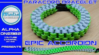 How to make EPIC Paracord Bracelet Accordion 2016 [upl. by Silverstein777]