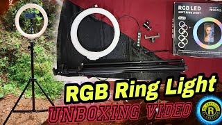 Unboxing the Ultimate RGB Ring Light 💡🔅  Brighten Your Creativity with Stunning Colors rgb [upl. by Jb714]