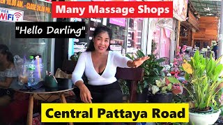 Pattaya Central Road so many Massage Shops [upl. by Nala]