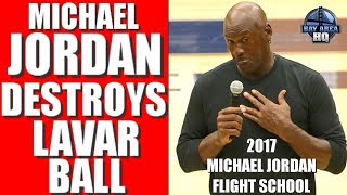 Michael Jordan vs Lavar Ball quotI DONT THINK HE COULD BEAT ME IF I WAS ONELEGGEDquot 2017 MJFS [upl. by Artemla483]