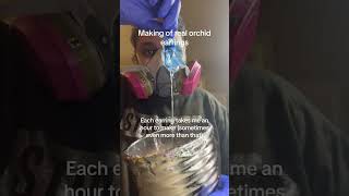 How to preserve real flower into earring tutorial flowerpreservation floraljewelry resin shorts [upl. by Josepha]