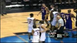 Allen Iverson and Sasha Vujacic Fight  2006 [upl. by Aciram898]