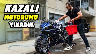 MOTORUMU YIKADIK  YZF R7 [upl. by Terraj]