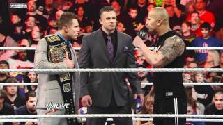 Raw A showdown between The Rock John Cena and The Miz [upl. by Davy]