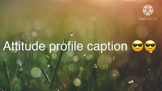 Best profile caption 2021 attitude profile caption for new year [upl. by Irovi340]