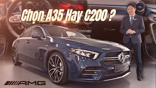 Mercedes A35 AMG với giá 18 tỷ đồng  Giá rẻ hơn cả xe cũ  Nên chọn A35 hay C200  Duy Mercedes [upl. by Pammie]