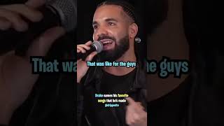 Drake Names His Favorite Songs Hes Made 💯 [upl. by Hittel]