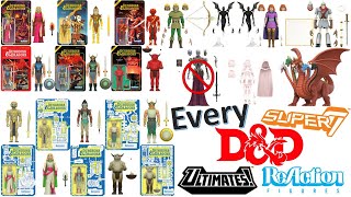 Every Super7 ReAction and Ultimates DampD Dungeons and Dragons Comparison List [upl. by Truman]