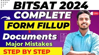 BITSAT 2024 Application Form 🔥  🔴 Live Step by Step  BITSAT 2024  BITSAT form fill up 2024 [upl. by Savihc477]