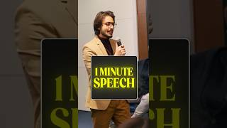 How to Quickly Articulate a 1 Minute Speech speech 1minute shorts [upl. by Olonam]