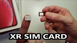 iPhone XR SIM Card How to Insert or Remove [upl. by Belter]