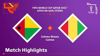 GuineaBissau v Guinea  FIFA World Cup Qatar 2022 Qualifier  Match Highlights [upl. by Earla]