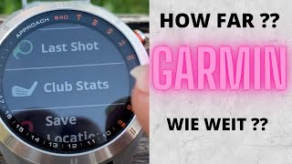 Garmin Approach S 40 S 42 golf watch  How to see your club statistics [upl. by Rawden]