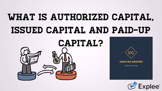 What is Authorized Capital Issued Capital and PaidUp Capital  Explained [upl. by Alur903]