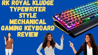 RK Royal Kludge Typewriter Style Mechanical Gaming Keyboard Review [upl. by Ilsel]