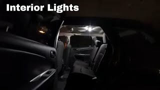 Change  Replace Dodge Journey Interior Lights  LED Bulb Installation [upl. by Assilev]