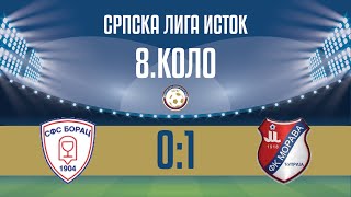 SFS Borac  Morava 1918 01 8kolo Srpske lige quotIstokquot 202425 [upl. by Rubie]