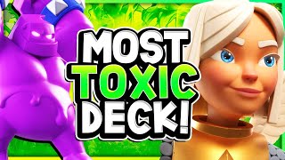 BEST ELIXIR GOLEM DECK in CLASH ROYALE [upl. by Aisela]