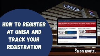 How To Register At Unisa amp Track Your Registration  Careers Portal [upl. by Eckhardt634]