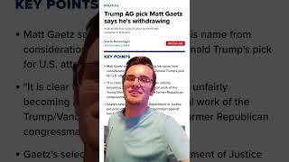 GET FCKED 100 Matt Gaetz withdraws foryou memes funny [upl. by Lapotin578]