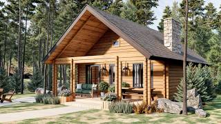 The Perfect Tiny Log Cabin for Small Families  Ultimate Efficiency and Comfort [upl. by Hillel904]