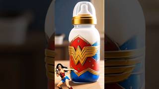 Superheroes as BABY FEEDING BOTTLE 💯 marvel amp DC all charactersaimarvelspidermanavengersshorts [upl. by Rutan]