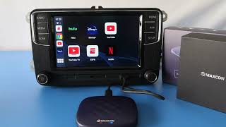 Scumaxcon RCD330 RCD 360 Netflix wireless carplay android auto [upl. by Nosreh]