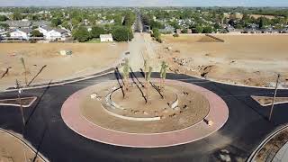 Progress on the New Dinuba High School and the roundabout 09242024 [upl. by Niatsirk534]