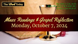 Todays Catholic Mass Readings amp Gospel Reflection  Monday October 7 2024 [upl. by Tavish630]