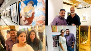 Padmashri Padmabhushan Artist Exhibition on the eve of his 100th yr Book Launch at Oberoi Hotel [upl. by Eileek]