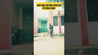 Tape ball batting practice by Raza shah shortvideo ytshorts youtubeshorts shorts [upl. by Junko]