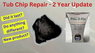 Porcelain Tub Chip Repair  Two Year Update  2023 [upl. by Strickland965]