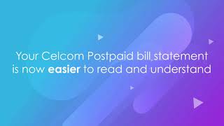 The new and simplified Celcom Postpaid bill statement [upl. by Llezo]