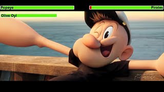 Popeye 2016 Animation Test Scene with healthbars [upl. by Anhavas267]