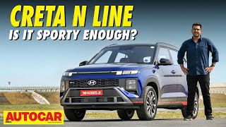 Hyundai Creta N Line review  The Creta with masala  First Drive  autocarindia1 [upl. by Irrek]