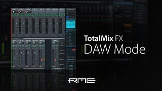 TotalMix FX DAW Mode for RME Audio Interfaces [upl. by Yenaffit]