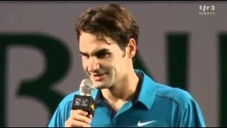 Federer Paris 2011 Cool Interview fr english subtitles [upl. by Lebama]