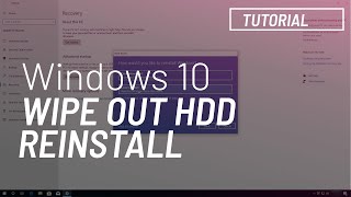 How to wipe out hard drive and reinstall Windows 10 [upl. by Sandi]