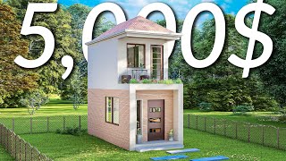 3x6 Meters Tiny House Design  Small 1 Bedroom House Tour [upl. by Sileray646]