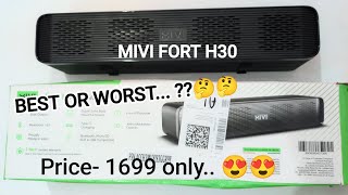 MIVI FORT H30 UNBOXING AND INITIAL REVIEW mivi mivi fort h30 soundbar review  Mivi soundbar [upl. by Eimas616]